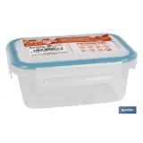 FIAMBRERA AZUL RECTANGULAR CON JUNTA BI-MATERIA MODELO YUBA 0,5 L (PACK: 1 UDS) - Almacén de Ferretería Acor