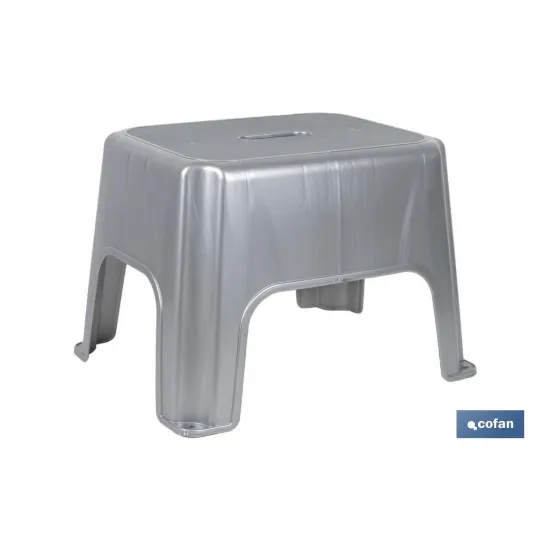 TABURETE GRIS  40X30X28 venta unitaria (PACK: 1 UDS) - Almacén de Ferretería Acor