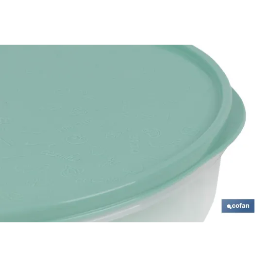FIAMBRERA TORTILLA REDONDA VERDE  24.5X6.5cm venta unitaria (PACK: 1 UDS) - Almacén de Ferretería Acor