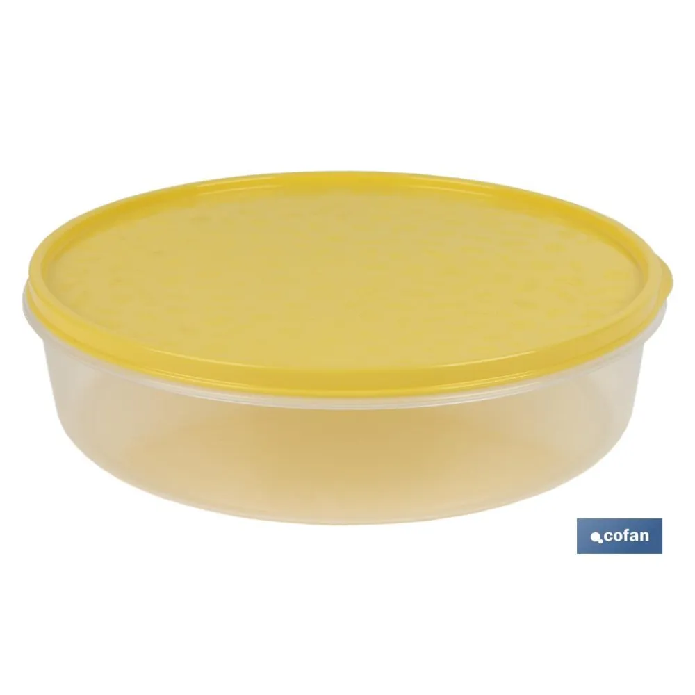 FIAMBRERA TORTILLA REDONDA AMARILLO  24.5X6.5cm (PACK: 6 UDS) - Almacén de Ferretería Acor