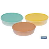 FIAMBRERA TORTILLA REDONDA AMARILLO  24.5X6.5cm venta unitaria (PACK: 1 UDS) - Almacén de Ferretería Acor