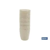 VASO DE AGUA BEIGE  MODELO NARA 400ml (PACK: 6 UDS) - Almacén de Ferretería Acor