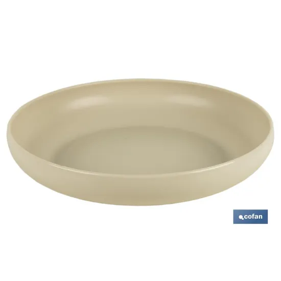 PLATO BEIGE 20cm MODELO NARA 850ml (PACK: 6 UDS) - Almacén de Ferretería Acor