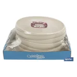 PLATO BEIGE 20cm MODELO NARA 850ml (PACK: 6 UDS) - Almacén de Ferretería Acor