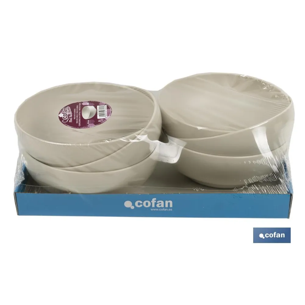 CUENCO BEIS 16cm MODELO NARA 800ml (PACK: 6 UDS) - Almacén de Ferretería Acor