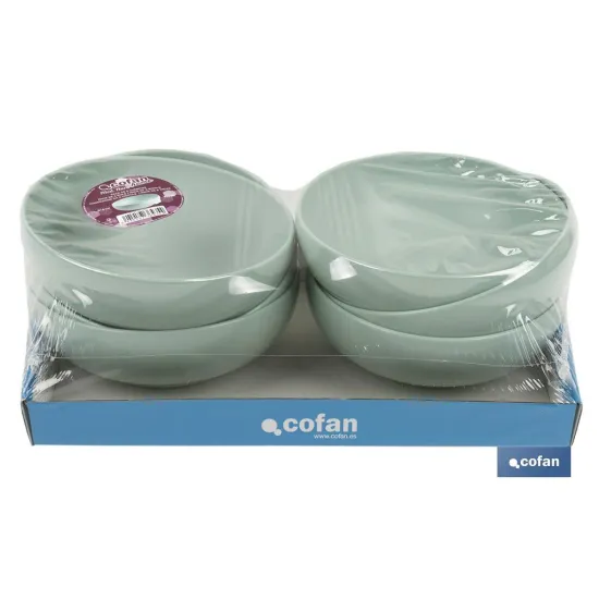 CUENCO VERDE AGUA 16cm MODELO NARA 800ml (PACK: 6 UDS) - Almacén de Ferretería Acor