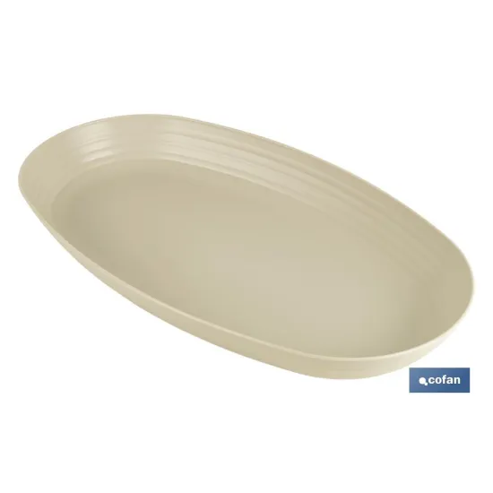 FUENTE OVALADA BEIS   39 x22x 4,5 cm MODELO NARA 2000ml (PACK: 6 UDS) - Almacén de Ferretería Acor