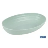 FUENTE OVALADA VERDE AGUA 24X16X5.5cm MODELO NARA 1080ml (PACK: 6 UDS) - Almacén de Ferretería Acor