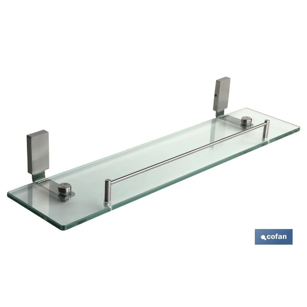 ESTANTE CRISTAL+INOX 304 GAMA MADEIRA SATIN (PACK: 1 UDS) - Almacén de Ferretería Acor