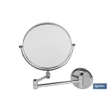 ESPEJO REDONDO BAÑO AUMENTO 3x GAMA LAGOA INOX 304 (PACK: 1 UDS) - Almacén de Ferretería Acor