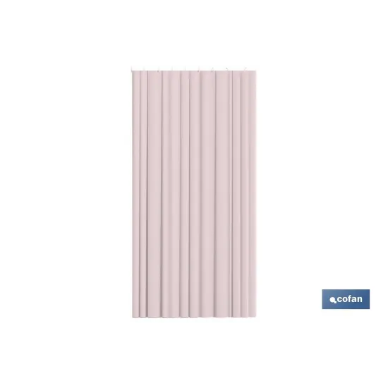 CORTINA DE BAÑO ROSA  POLIÉSTER COLORES 220x200 (PACK: 1 UDS) - Almacén de Ferretería Acor