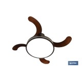 VENTILADOR DE TECHO CON ASPAS DESPLEGABLES Y LUZ LED 106CM 65 W
