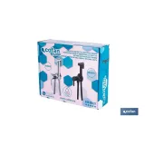 DUCHA HIGIÉNICA PARA INODORO AGUA FRÍA Y CALIENTE COLOR NEGRO 13 X 7,5 X 10 CM (PACK: 1 UDS) - Almacén de Ferretería Acor