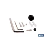 DUCHA HIGIÉNICA PARA INODORO AGUA FRÍA Y CALIENTE COLOR NEGRO 13 X 7,5 X 10 CM (PACK: 1 UDS) - Almacén de Ferretería Acor