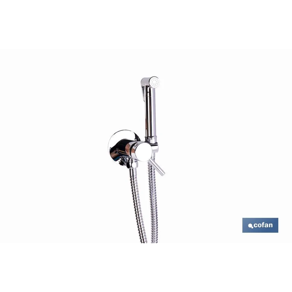 DUCHA HIGIÉNICA PARA INODORO AGUA FRÍA Y CALIENTE COLOR INOX 13 X 7,5 X 10 CM (PACK: 1 UDS) - Almacén de Ferretería Acor