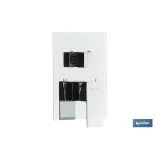 CONJUNTO DE DUCHA EMPOTRADA MONOMANDO CUADRADA CROMADA (PACK: 1 UDS) - Almacén de Ferretería Acor