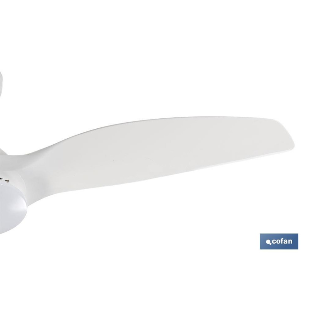 VENTILADOR DE TECHO BLANCO CON LUZ LED 132 CM 55 W