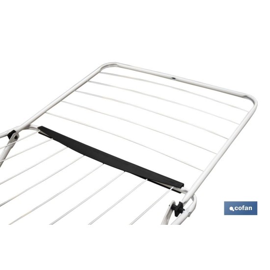 TENDEDERO SUELO CON ALAS PLEGABLES DE ACERO+ RUEDAS,18 m