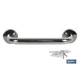 BARRA DE APOYO RECTA DE ACERO INOXIDABLE 304 (30 X 2.5 CM) (PACK: 1 UDS) - Almacén de Ferretería Acor