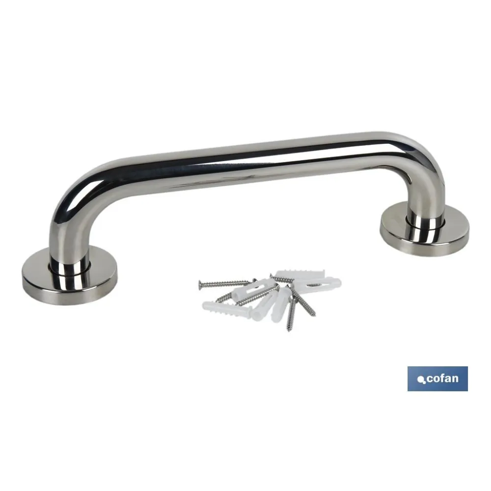 BARRA DE APOYO RECTA DE ACERO INOXIDABLE 304 (30 X 2.5 CM) (PACK: 1 UDS) - Almacén de Ferretería Acor