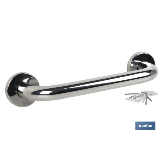 BARRA DE APOYO RECTA DE ACERO INOXIDABLE 304 (30 X 2.5 CM) (PACK: 1 UDS) - Almacén de Ferretería Acor