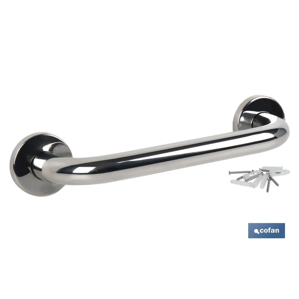 BARRA DE APOYO RECTA DE ACERO INOXIDABLE 304 (30 X 2.5 CM) (PACK: 1 UDS) - Almacén de Ferretería Acor