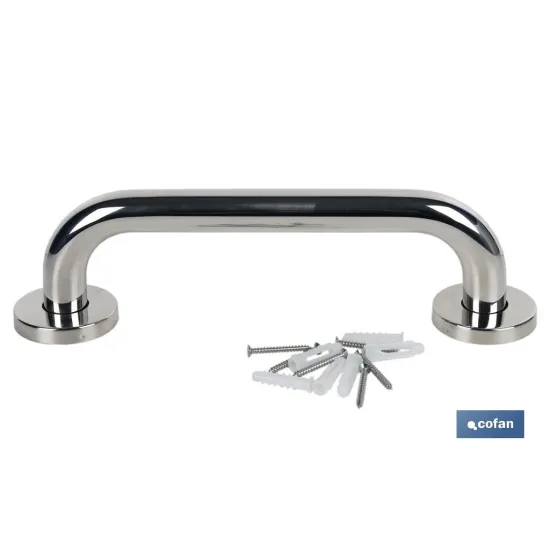 BARRA DE APOYO RECTA DE ACERO INOXIDABLE 304 (30 X 2.5 CM) (PACK: 1 UDS) - Almacén de Ferretería Acor
