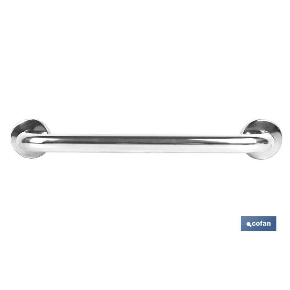 BARRA DE APOYO RECTA DE ACERO INOXIDABLE 304 (40 X 2.5 CM) (PACK: 1 UDS) - Almacén de Ferretería Acor