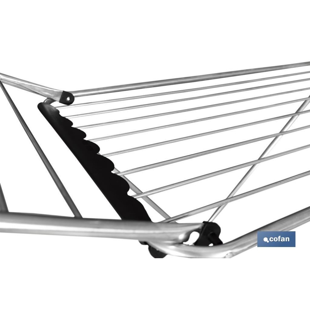TENDEDERO SUELO CON ALAS PLEGABLES ACERO INOXIDABLE  18 m
