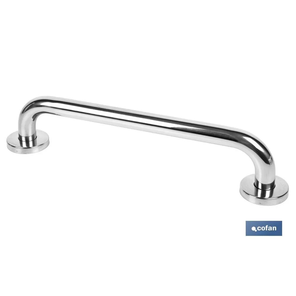 BARRA DE APOYO RECTA DE ACERO INOXIDABLE 304 (40 X 2.5 CM) (PACK: 1 UDS) - Almacén de Ferretería Acor