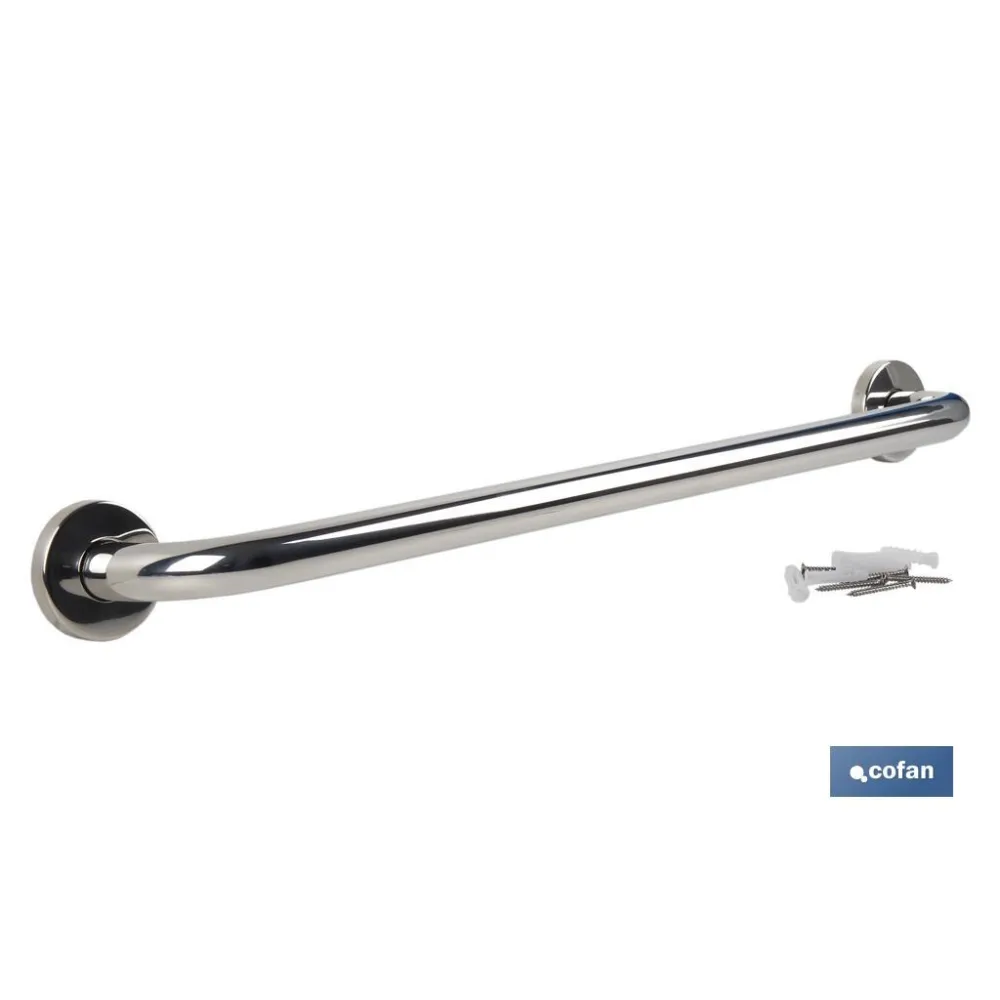 BARRA DE APOYO RECTA DE ACERO INOXIDABLE 304 (60 X 2.5 CM) (PACK: 1 UDS) - Almacén de Ferretería Acor