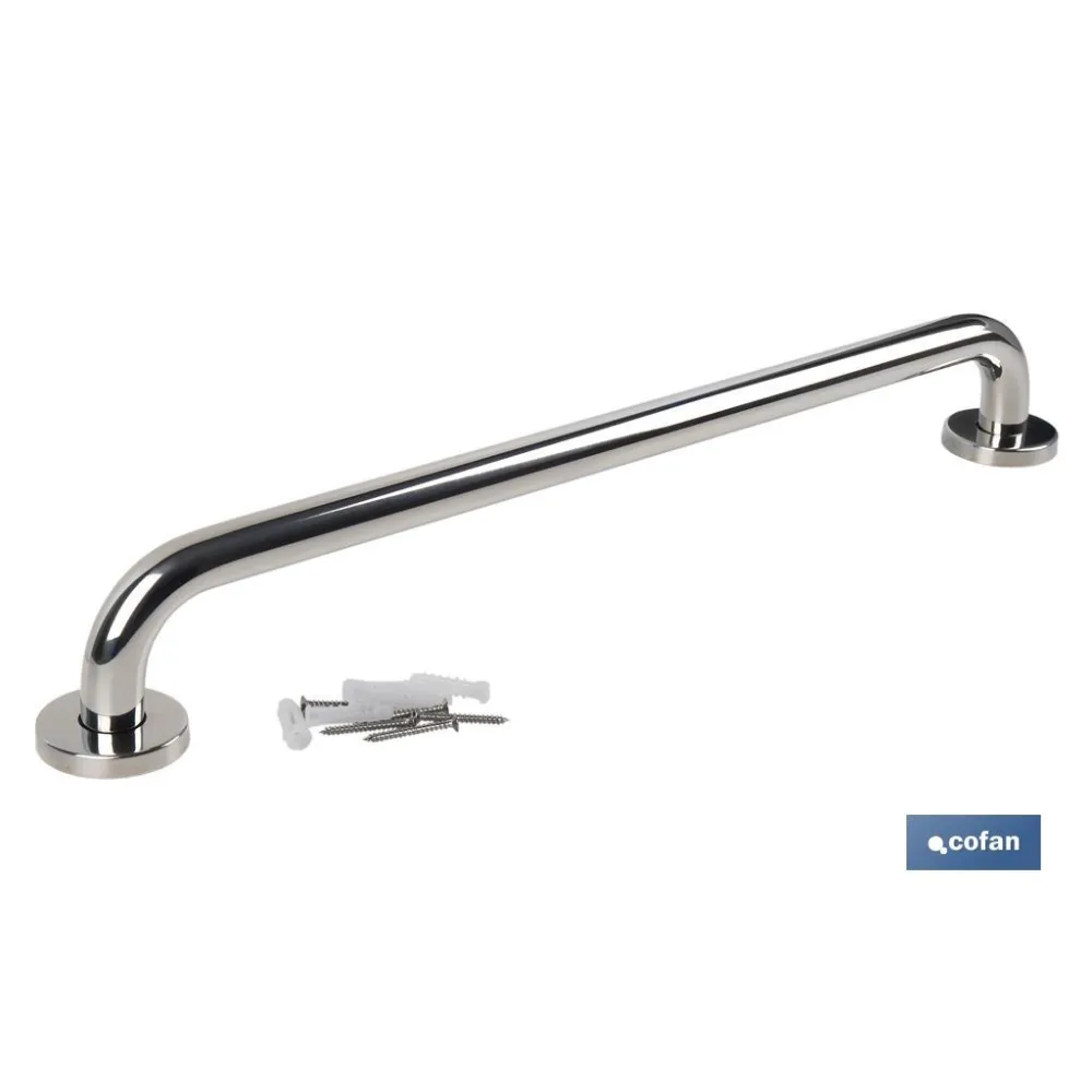 BARRA DE APOYO RECTA DE ACERO INOXIDABLE 304 (60 X 2.5 CM) (PACK: 1 UDS) - Almacén de Ferretería Acor
