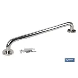 BARRA DE APOYO RECTA DE ACERO INOXIDABLE 304 (60 X 2.5 CM) (PACK: 1 UDS) - Almacén de Ferretería Acor