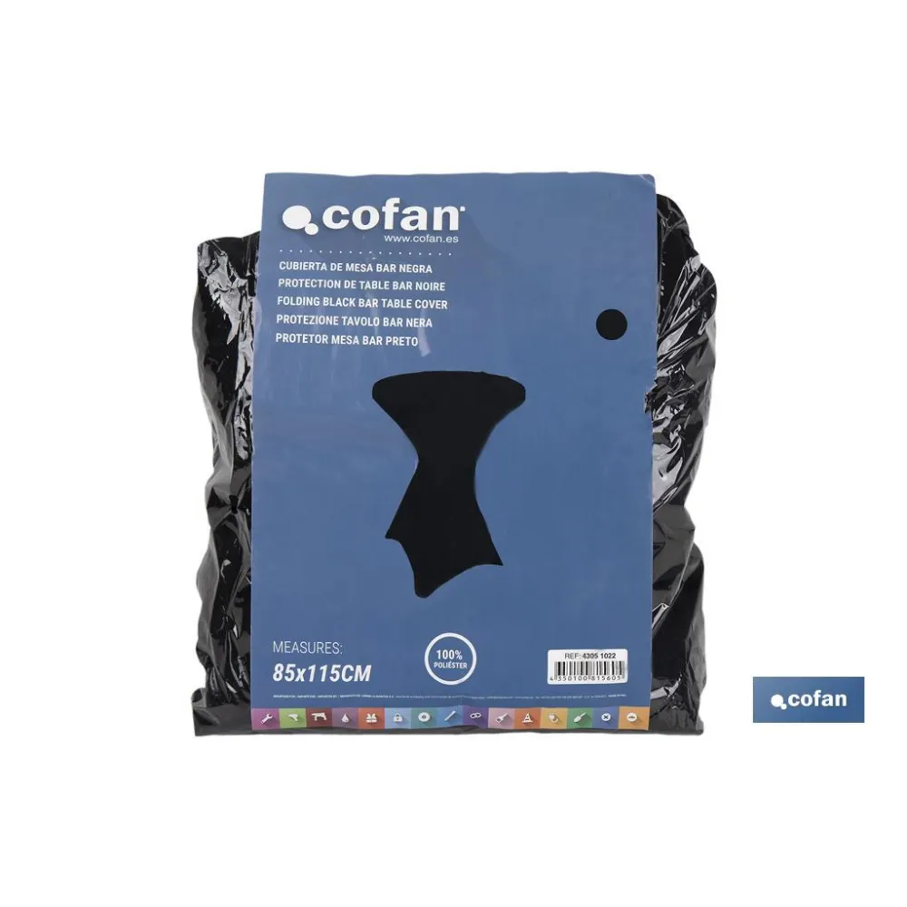 CUBIERTA DE MESA BAR NEGRA (PACK: 1 UDS) - Almacén de Ferretería Acor