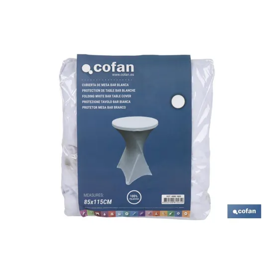 CUBIERTA DE MESA BAR BLANCA (PACK: 1 UDS) - Almacén de Ferretería Acor