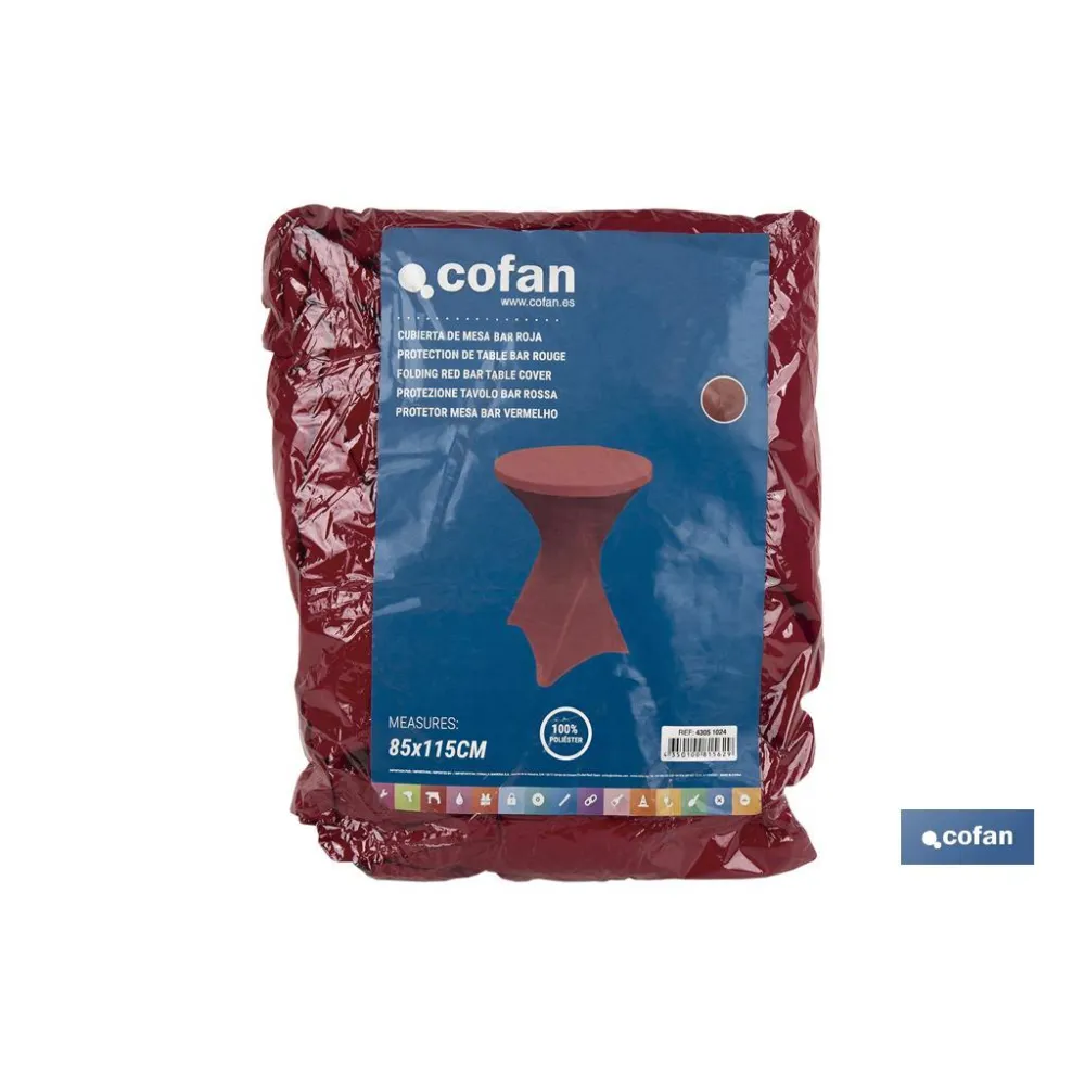 CUBIERTA DE MESA BAR ROJA (PACK: 1 UDS) - Almacén de Ferretería Acor