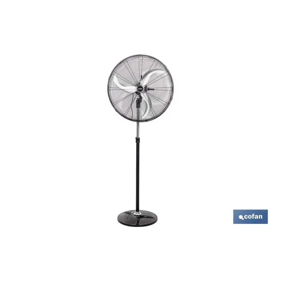 VENTILADOR INDUSTRIAL DE PIE OSCILANTE CON 3 VELOCIDADES Ø65 CM 200 W (PACK: 1 UDS) - Almacén de Ferretería Acor