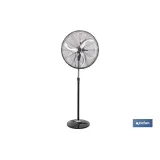 VENTILADOR INDUSTRIAL DE PIE OSCILANTE CON 3 VELOCIDADES Ø65 CM 200 W (PACK: 1 UDS) - Almacén de Ferretería Acor