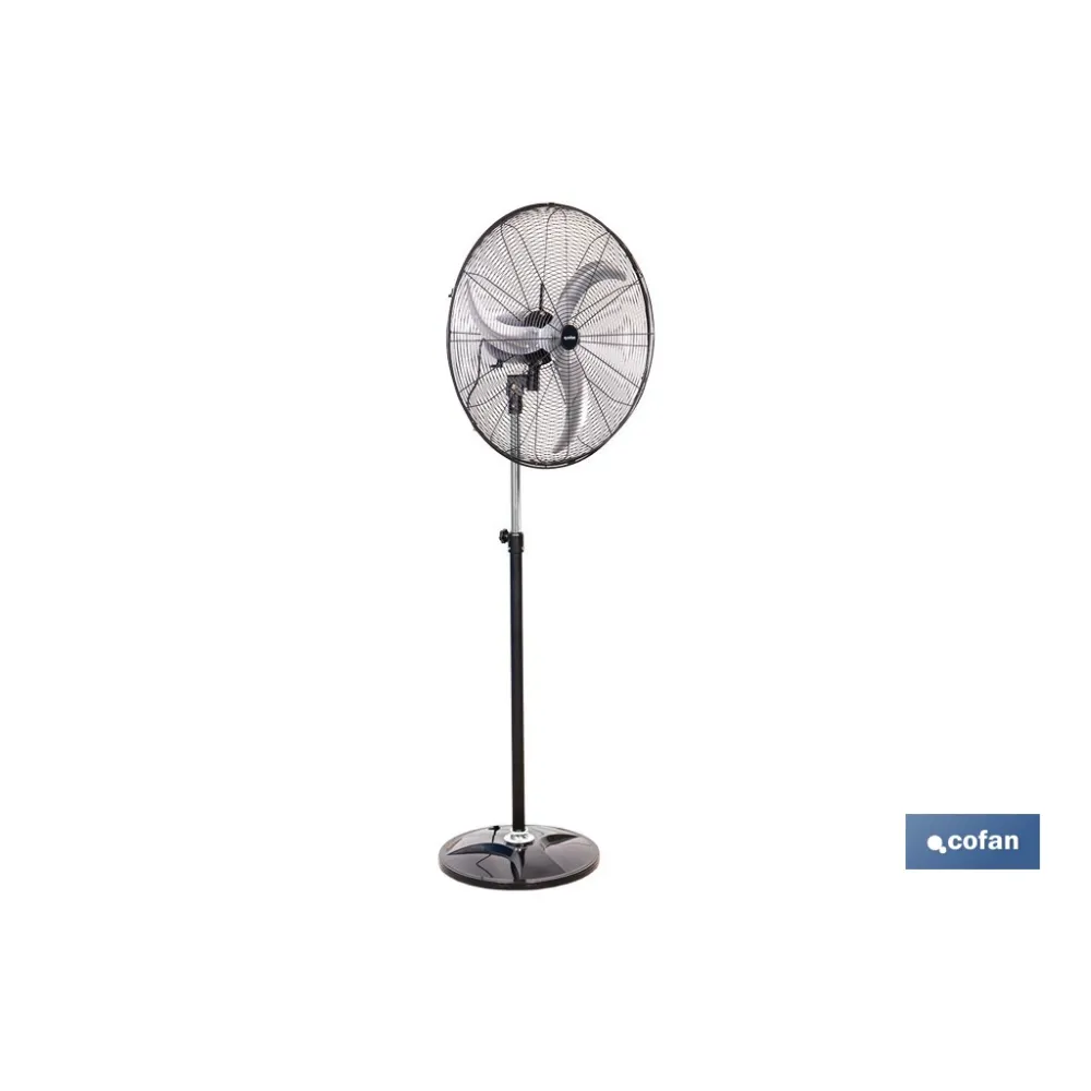 VENTILADOR INDUSTRIAL DE PIE OSCILANTE CON 3 VELOCIDADES Ø65 CM 200 W (PACK: 1 UDS) - Almacén de Ferretería Acor