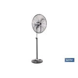 VENTILADOR INDUSTRIAL DE PIE OSCILANTE CON 3 VELOCIDADES Ø65 CM 200 W (PACK: 1 UDS) - Almacén de Ferretería Acor