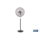 VENTILADOR INDUSTRIAL DE PIE OSCILANTE CON 3 VELOCIDADES Ø65 CM 200 W (PACK: 1 UDS) - Almacén de Ferretería Acor