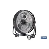 VENTILADOR INDUSTRIAL DE SUELO CON 2 VELOCIDADES Ø90 CM 300 W (PACK: 1 UDS) - Almacén de Ferretería Acor