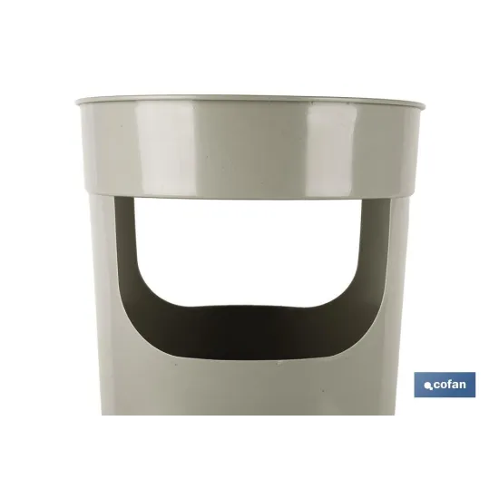 PARAGÜERO DE POLIPROPILENO DE COLOR GRIS CLARO 27 X 20,6 X 45 CM (PACK: 6 UDS) - Almacén de Ferretería Acor