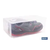 ZAPATERO APILABLE TRANSPARENTE 35,5 X 24,5 X 13,5 CM (PACK: 1 UDS) - Almacén de Ferretería Acor
