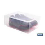 ZAPATERO APILABLE TRANSPARENTE 35,5 X 24,5 X 13,5 CM (PACK: 1 UDS) - Almacén de Ferretería Acor