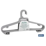 PACK DE 6 PERCHAS GRIS CLARO 38 X 18 CM (PACK: 1 UDS) - Almacén de Ferretería Acor