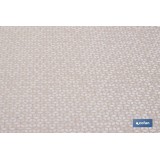 MANTEL REDONDO PÉTALOS ANTIMANCHAS RESINADO JACQUARD CONFECCIONADO 50 % ALGODÓN 50 % POLIÉSTER 1,40 M