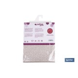 MANTEL REDONDO PÉTALOS ANTIMANCHAS RESINADO JACQUARD CONFECCIONADO 50 % ALGODÓN 50 % POLIÉSTER 1,80 M
