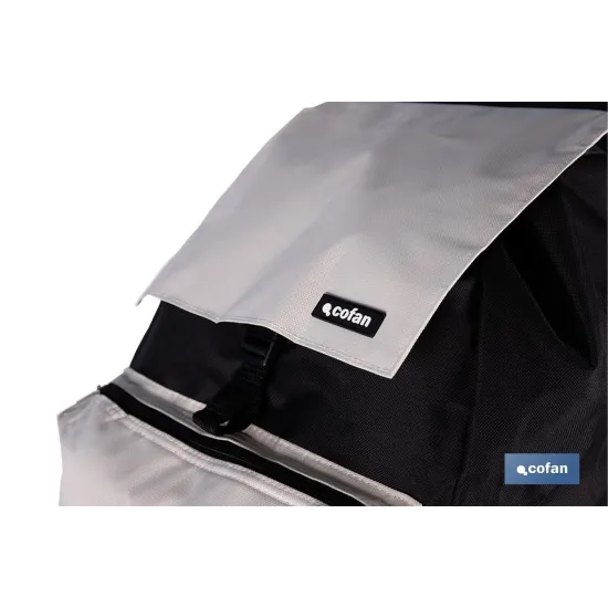 CARRO DE LA COMPRA NEGRO Y BEIGE PLEGABLE DE ALUMINIO CON 2 RUEDAS GRANDES 43 L (PACK: 1 UDS) - Almacén de Ferretería Acor