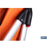 CARRO DE LA COMPRA NARANJA Y NEGRO ABATIBLE DE ALUMINIO CON 6 RUEDAS GIRATORIAS 53 L (PACK: 1 - Almacén de Ferretería Acor